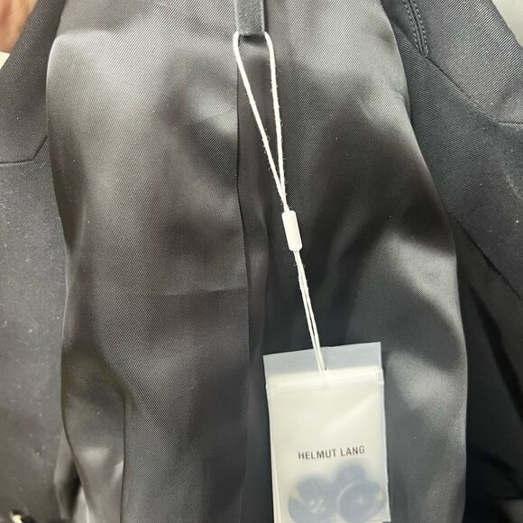 Helmut Lang Belted CRP Rider Blazer Black 8 NWT - Picture 11 of 16
